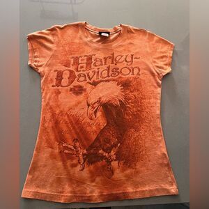 Harley-Davidson Women’s T-Shirt New York City Medium Eagle Rhinestones Y2K NYC